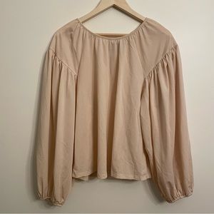 a new day balloon sleeve blouse cream off white large